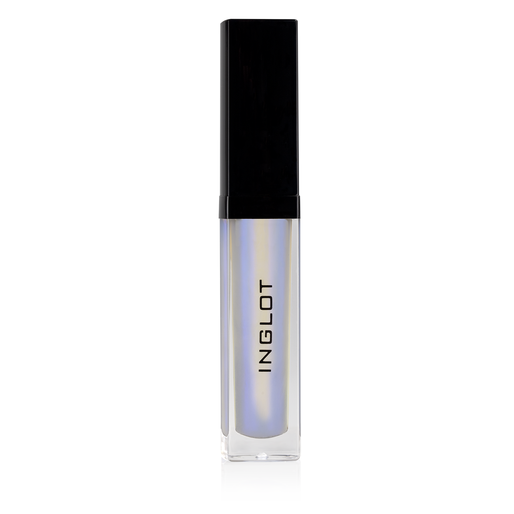 White Inglot lip gloss used in the center of the lips for a POP!